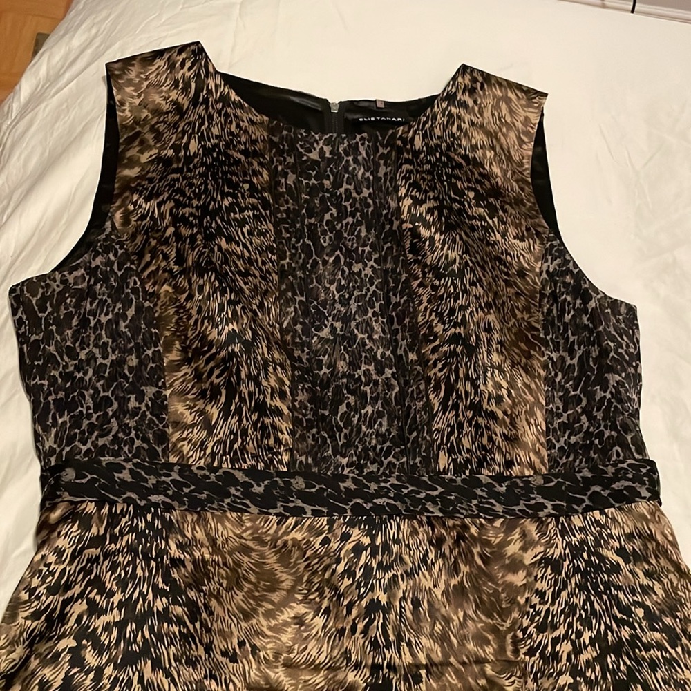 Ellie Tahari - size 14 - leopard print dress